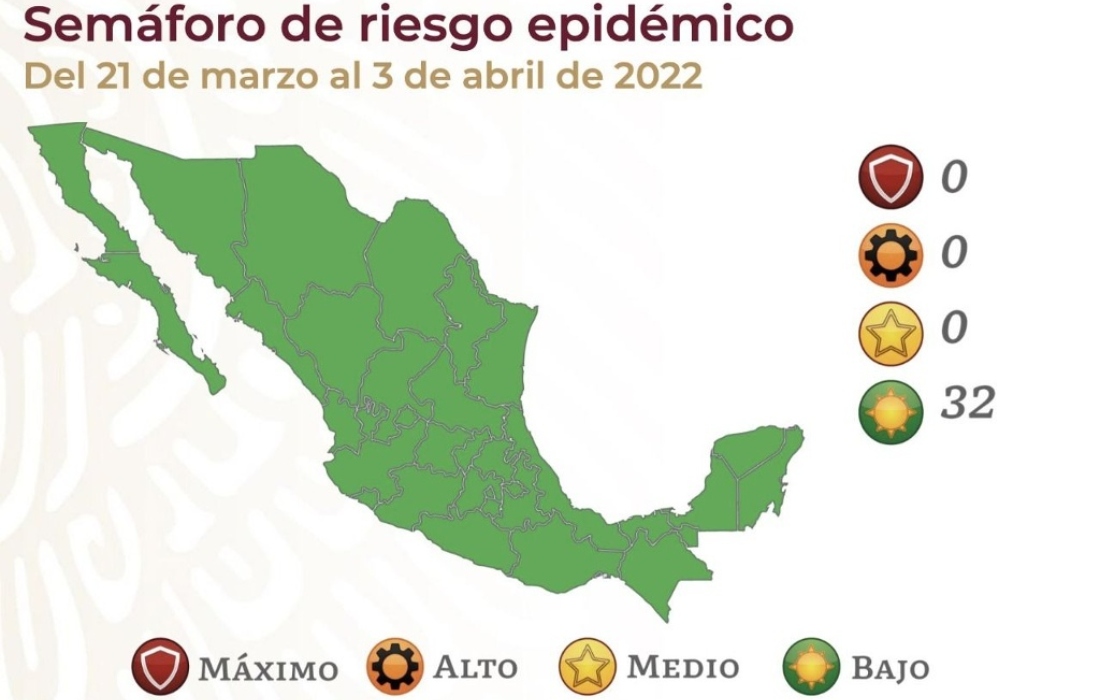 México elimina el semáforo epidemiológico de COVID-19